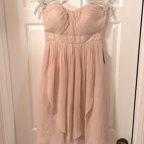 JENNY YOO Kiera Convertible Empire Waist Strapless Mini Dress - Picture 1 of 6